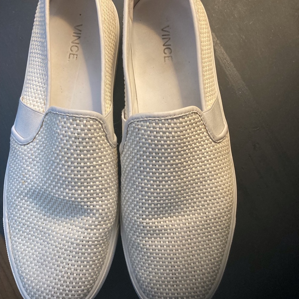 Vince Woman’s Blair 5 Leather Slip On Sneakers. Size 10.